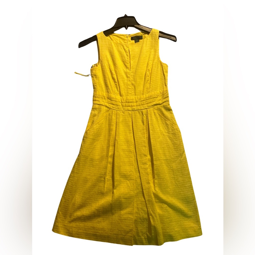 lauren ralph lauren yellow dress